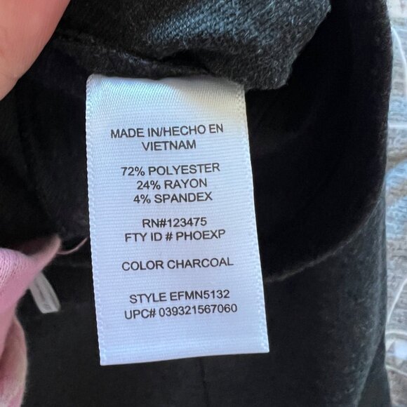 ELLEN TRACY | Charcoal Pencil Skirt with Side Detail - Picture 2 of 7